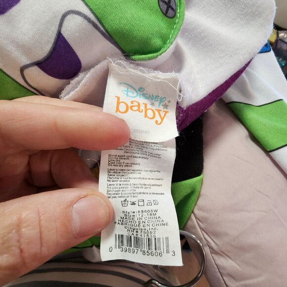 Disney Baby Buzz Lightyear Costume Toddler  12 To.18 Mos - Picture 3 of 3